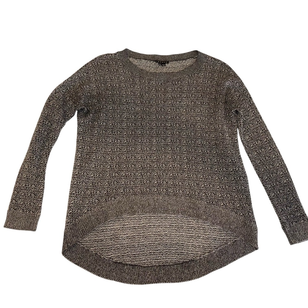 Theory Efina Loryelle Gray Marled Wool Baby Alpaca Silk Knit Sweater Sz S ~ P/T - Picture 3 of 6